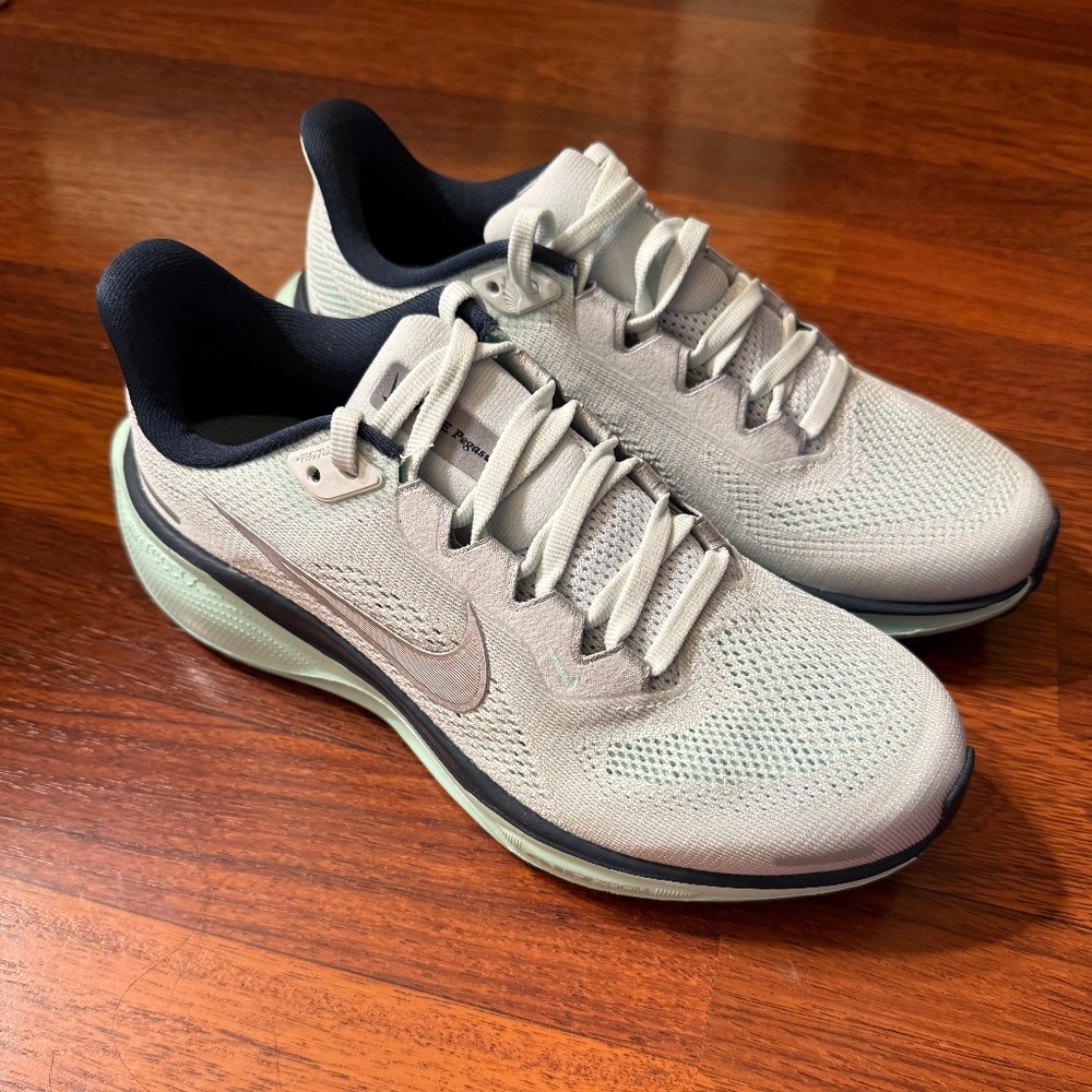 NWOT Nike Air Zoom Pegasus 41 Women's Road Running Shoe Ghost Aqua/Metallic 6.5